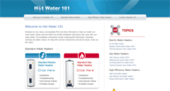 Desktop Screenshot of hotwater101.com